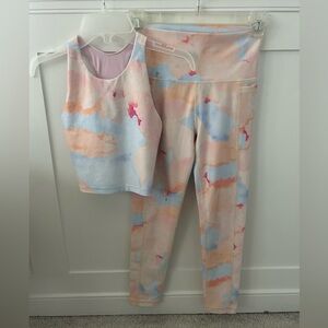 Colorful Tie-Dye Activewear Set